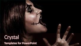  Presentation with science concept painted black brain - Slide deck with thailand - evening calm on the gulf background and a coral colored foreground.