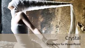  Presentation with horror - Presentation featuring scary woman - shot of a twilight girl background and a coral colored foreground