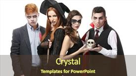  Presentation with young people in the club - Beautiful presentation featuring scary woman - young people dressed in different backdrop and a tawny brown colored foreground