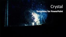  Presentation with scary halloween - Presentation enhanced with scary-woman-behind-window background and a black colored foreground