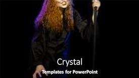  Presentation with scary - Audience pleasing slide set consisting of scary young witch isolated on black backdrop and a black colored foreground