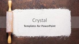  Presentation with flour - Beautiful presentation featuring scattered-flour-food-and-rolling backdrop and a white colored foreground