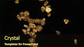  Presentation with gold nugget - Beautiful slide deck featuring scattered gold nugget grains backdrop and a wine colored foreground