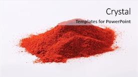  Presentation with sweet clover - Audience pleasing slide deck consisting of scattered red sweet pepper backdrop and a sky blue colored foreground