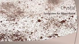  Presentation with soil - PPT theme featuring scattered-soil-on-a-white background and a lemonade colored foreground