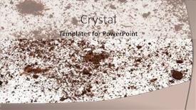  Presentation with soil - Amazing PPT theme having scattered-soil-on-a-white backdrop and a lemonade colored foreground