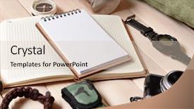  Presentation with traveler - Colorful presentation enhanced with scavenger hunt - traveler set backdrop and a lemonade colored foreground