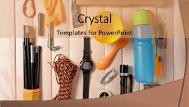  Presentation with traveler - Theme consisting of scavenger hunt - traveler set background and a coral colored foreground