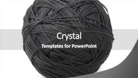 Presentation with thread - Cool new theme with sceins - ball of black heavy thread backdrop and a dark gray colored foreground