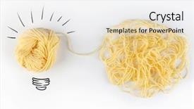  Presentation with white sheet - Slide deck featuring sceins - symbol of idea as light background and a white colored foreground