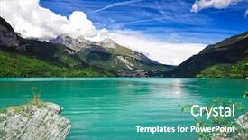  Presentation with italian - Beautiful presentation featuring scenary - view of molveno lake backdrop and a teal colored foreground
