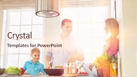  Presentation with food mask kitchen - Cool new slides with scene 1 scene 2 - family preparing food in kitchen backdrop and a  colored foreground