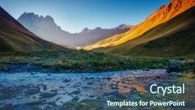  Presentation with mountain view california - Presentation theme featuring scene artistic picture beauty world background and a  colored foreground