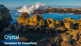  Presentation with ocean wave - Beautiful PPT layouts featuring scene background beautiful blue teal backdrop and a navy blue colored foreground