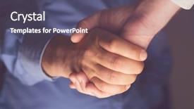  Presentation with partnership - Audience pleasing theme consisting of scene come from down backdrop and a  colored foreground