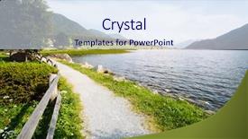  Presentation with view of the vinales valley - PPT theme featuring scene location place san valentino background and a sky blue colored foreground