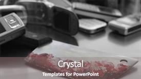  Presentation with serial killer - Cool new slide set with scene of a serial killer backdrop and a gray colored foreground