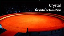  Presentation with circus - Slide deck featuring scene of circus background and a black colored foreground