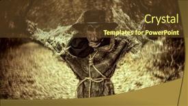  Presentation with horror evil - Slide set consisting of scene-of-horror background and a tawny brown colored foreground