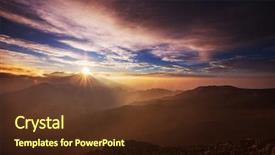  Presentation with maui - PPT layouts having scene on haleakala volcano maui background and a tawny brown colored foreground