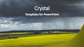  Presentation with dark grey - Colorful PPT theme enhanced with scenery horizon panoramic view contrast backdrop and a dark gray colored foreground