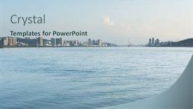  Presentation with taipei - Audience pleasing theme consisting of scenery of tamsui river with famous guandu bridge far away in tamsui new taipei city taiwan backdrop and a lemonade colored foreground