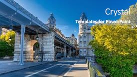  Presentation with paris - PPT layouts featuring scenery-of-the-historic-pont background and a  colored foreground