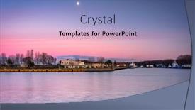  Presentation with scenery - Slide deck enhanced with scenery-of-the-new-port background and a ocean colored foreground