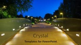  Presentation with scenery - Audience pleasing slides consisting of scenery-of-the-park backdrop and a gold colored foreground