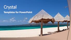  Presentation with perfect - Audience pleasing presentation theme consisting of scenery philippines - panorama of perfect tropical beach backdrop and a teal colored foreground