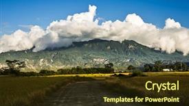  Presentation with golden rice - Cool new theme with rural scenery with golden paddy rice farm at luye taitung taiwan asia backdrop and a tawny brown colored foreground