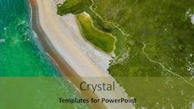  Presentation with drone - Presentation design featuring scenic-aerial-drone-view background and a gold colored foreground