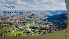  Presentation with kentucky - Presentation design having scenic-aerial-view-of-central background and a light blue colored foreground