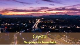  Presentation with north carolina - Theme having scenic-aerial-view-of-sunset background and a tawny brown colored foreground