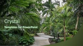  Presentation with gardens - Slides having scenic-alley-in-harry-p background and a tawny brown colored foreground