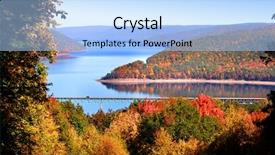  Presentation with scenic - PPT theme consisting of scenic autumn landscape in allegheny background and a light blue colored foreground