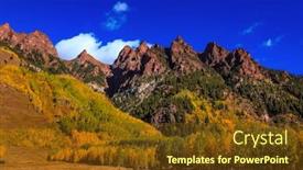  Presentation with colorado - Amazing presentation design having scenic autumn landscape near aspen colorado backdrop and a tawny brown colored foreground