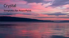  Presentation with pink and blue acrylic smoke - Beautiful slide deck featuring scenic background of a pink backdrop and a  colored foreground