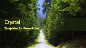  Presentation with scenic - Cool new presentation theme with scenic byway in mount rainier backdrop and a tawny brown colored foreground