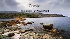  Presentation with newfoundland - Beautiful presentation featuring view of rocky atlantic shore backdrop and a light blue colored foreground