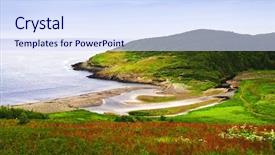  Presentation with newfoundland - Amazing theme having rocky atlantic shore in newfoundland backdrop and a sky blue colored foreground