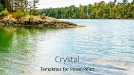  Presentation with scenic - Beautiful slide set featuring scenic-cove-view-from-orr backdrop and a sky blue colored foreground