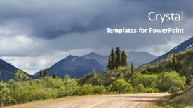  Presentation with history of usa - PPT theme consisting of scenic-highway-in-alaska-usa background and a seafoam green colored foreground