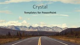  Presentation with scenic - Slide deck enhanced with scenic-highway-in-alaska-usa background and a  colored foreground