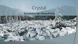  Presentation with tale - Cool new presentation theme with scenic image of fairy-tale woodland in sunlit frosty day on ski resort location carpathian national park ukraine europe picture of the concept of adventure vacation discover the beauty of earth backdrop and a light blue colored foreground