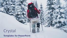  Presentation with fairy tale - Presentation design enhanced with scenic image of fairy-tale woodland frosty day on ski resort location carpathian national park ukraine europe picture of wilderness area concept of active tourism discover the beauty of earth background and a lemonade colored foreground