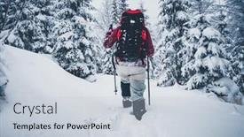  Presentation with fairy tale - Presentation featuring scenic image of fairy-tale woodland frosty day on ski resort location carpathian national park ukraine europe picture of wilderness area concept of active tourism discover the beauty of earth background and a lemonade colored foreground