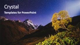  Presentation with airplane night sky - Audience pleasing PPT layouts consisting of scenic image of night sky backdrop and a navy blue colored foreground