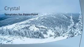  Presentation with scenic - Colorful PPT theme enhanced with scenic-landsape-with-quiet-touristic backdrop and a light blue colored foreground