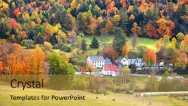  Presentation with corinth - Colorful slide deck enhanced with scenic landscape near corinth vermont backdrop and a yellow colored foreground